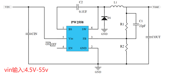 36V转5V，36V转3.3V，36V转3V稳压芯片和降压芯片电路图