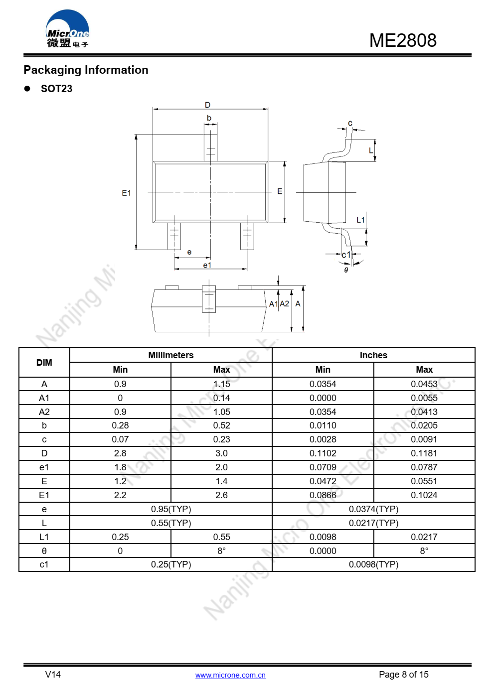 ME2808系列是一套三端低压开关  NMOS中实现的电源电压检测器  技术系列中的每个电压检测器