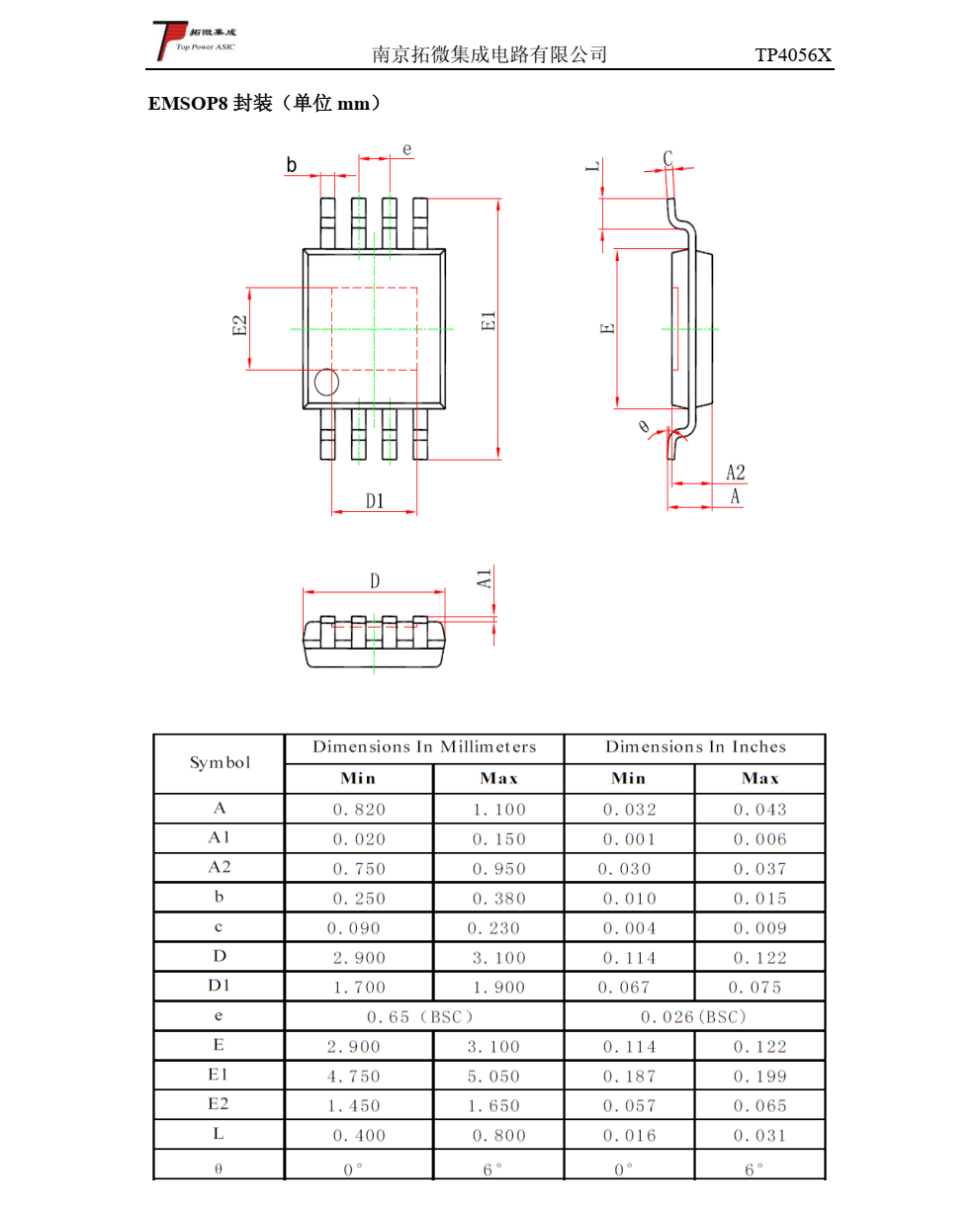 TP4056X 是一款完整的单节锂离子电池采用恒定电流/恒定电压线性充电器，