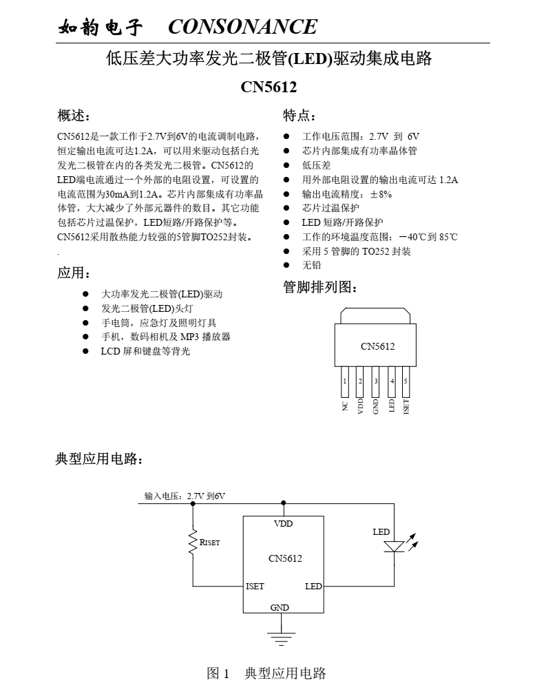 LED驱动芯片CN5612
