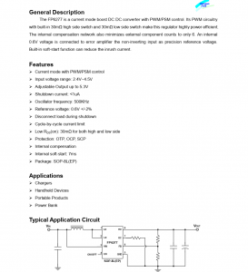 f_37b1d7bbff3ac5907614ffd541327064.png FP6277 是一款电流模式升压型 DC-DC 转换器,采用 PWM/PSM控制